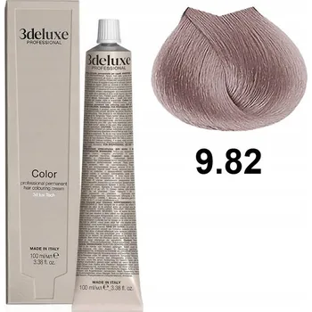 Barva na vlasy 3DELUXE PROFESSIONAL BARVA NA VLASY S ARGANOVÝM OLEJEM 9.82 100 ML