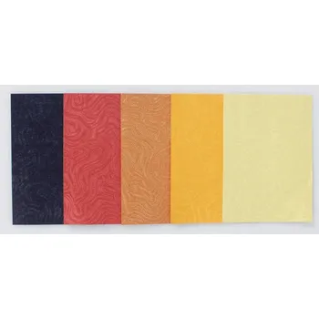 Obraz Dekorativní papír embosovaný stonožka mix 10 Ks T