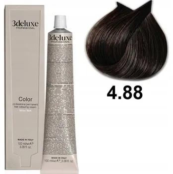 Barva na vlasy 3DELUXE PROFESSIONAL BARVA NA VLASY S ARGANOVÝM OLEJEM 4.88 100 ML