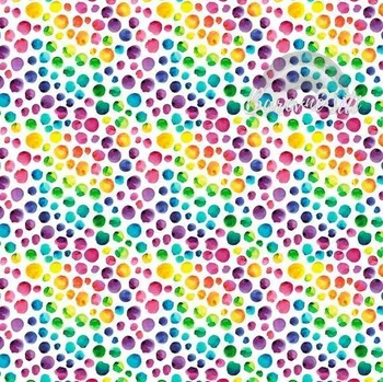Úplet Barevné puntíky na bílé (E) (Top kvalitní úplet Bella digitisk)