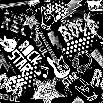 Úplet, Černobílý rock (E) (Top kvalitní úplet Bella digitisk)