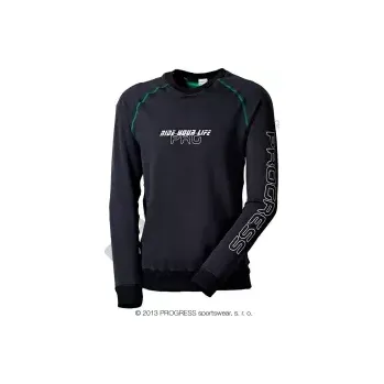 Pánská mikina Progress Task M černá / zelená