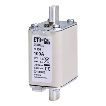 pojistka ETI Elektroelement d.o.o. Nožová pojistka DC M00 gBat 100A/80V DC