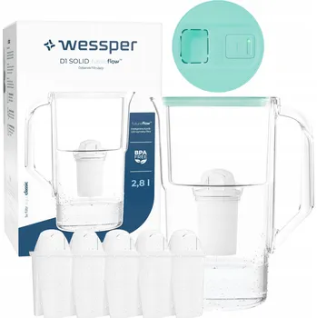 Filtrační konvice Filtrační konvice Wessper D1 SOLID FutureFlow 3,3 l zelená