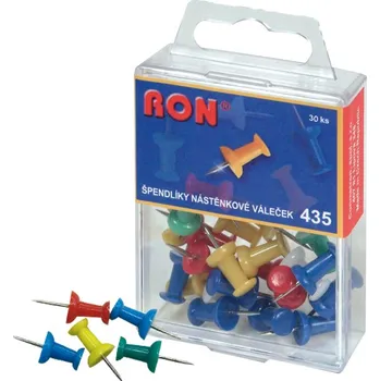 RON Připínáčky nástěnkové - mix barev / 30 ks