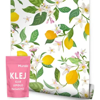 Fototapeta Tapeta do Kuchyně Citrony Květy Listy Dekor 3D