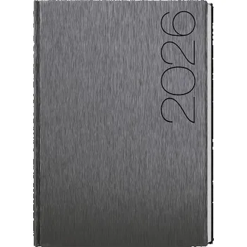 Diář BALOUŠEK TISK Diář denní - David - ForMen - A5 - Grey 2026 / 20,5cm x 14,3cm / BDD30-31-26