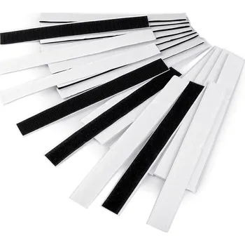 Zip Suchý zip, háček+samolep. plyš, ČERNÁ, 20mmx20cm, 1 pár