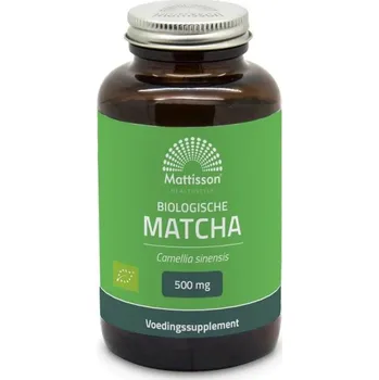 Doplněk stravy Mattisson BIO Matcha 500 mg - 90 kapslí