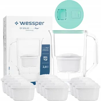 Filtrační konvice Filtrační konvice Wessper D1 SOLID FutureFlow 3,3 l zelená