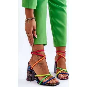 Dámské sandále Módní sandály na vysokém podpatku Josette Barva: Barevná, Velikost: 39