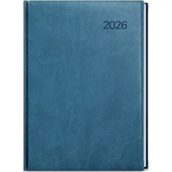 Diář BALOUŠEK TISK Diář denní - David - Vivella - A5 - petrolejová 2026 / 20,5cm x 14,3cm / BDD6-25-26