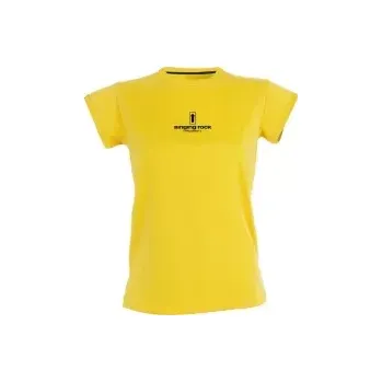 Dámské oblečení Singing Rock Bamboo T-shirt women M žlutá