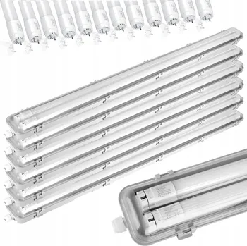 Zářivkové svítidlo KOLORENO 6x Těleso IP65 + 12x LED trubice 18w 1800lm - 120cm - studená bílá