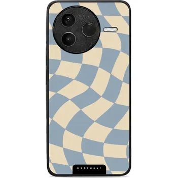 Pouzdro na mobilní telefon Lesklý kryt Mobiwear Glossy - Xiaomi POCO F7 Pro 5G - GA59G Modrá a béžová šachovnice (Prémiové lesklé pouzdro, obal, kryt Mobiwear Glossy na mobil Xiaomi POCO F7 Pro 5G - GA59G Modrá a béžová šachovnice, materiál Plast + TPU silikon - krytí po všech)