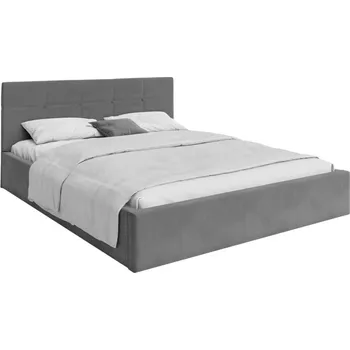 Postel Čalouněná postel RINO 180x200 cm s kovovým roštem grafit