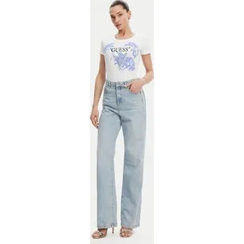 Pánské tričko Guess T-Shirt W5GI08 J1314 Bílá Slim Fit XL