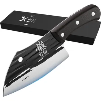 Kuchyňský nůž Kovaný kuchyňský nůž z nerezové oceli 27,9x19x7,97 cm Multifunkční nástroj na krájení masa a zeleniny Ostrý nůž do kuchyně pro každodenní použití