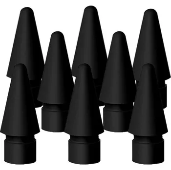 Sada 8 náhradních hrotů pro dotykové pero Kompatibilní s Apple Pencil 1 a 2 generace Jemné špičky pro kreslení a psaní černá