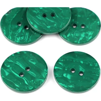Knoflík Knoflík perleťový velikost 60", barva 32 zelená perleť