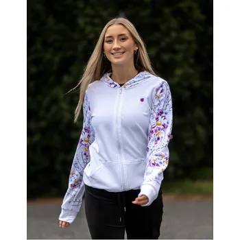 Dámská mikina UTOPY Dámská sportovní mikina Flower Beauty na zip Velikost: XXL