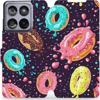 Pouzdro na mobilní telefon Flipové pouzdro Mobiwear - Motorola Edge 60 Fusion - VP19S Donutky (Knížkové flip pouzdro, obal, kryt na mobil Motorola Edge 60 Fusion - VP19S Donutky, materiál Umělá kůže + TPU - ochrana 360°, stojánek, silikonová vanička, magnetické zavírání)