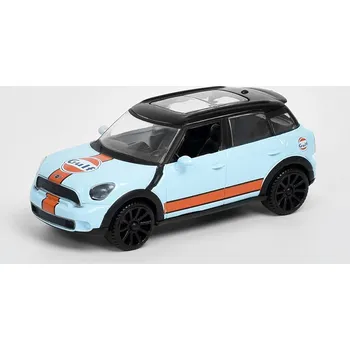 autíčko Mini Cooper Countryman 2011 Gulf 1:43 - MOTORMAX Mini Cooper Countryman 2011 Gulf - kovový model auta