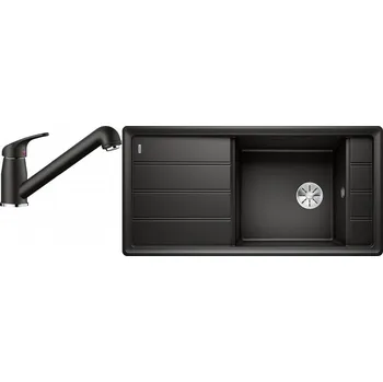 Granitový dřez Set RS Blanco Faron XL 6 S + Blanco Daras-S (antracit + antracit)