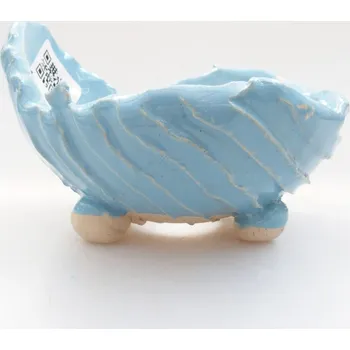 Květináč Keramická Skořápka 7,5 x 7,5x 5 cm modrá