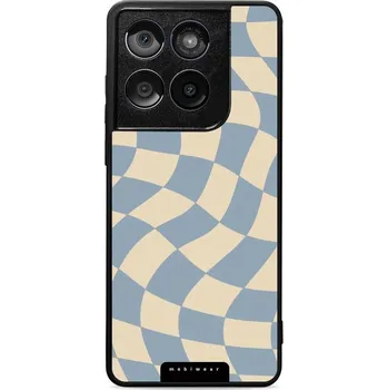 Pouzdro na mobilní telefon Lesklý kryt Mobiwear Glossy - Motorola Edge 60 Fusion - GA59G Modrá a béžová šachovnice (Prémiové lesklé pouzdro, obal, kryt Mobiwear Glossy na mobil Motorola Edge 60 Fusion - GA59G Modrá a béžová šachovnice, materiál Plast + TPU silikon - krytí po všech)