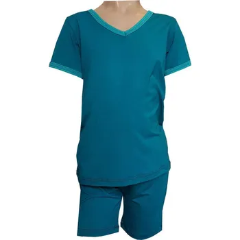 Chlapecké pyžamo FARMERS® Dětské letní pyžamo BAMBUS smaragd Velikost: 68-74