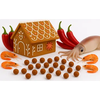 Návnadová surovina Boilies - PIKANTNÍ PERNÍK s KRILLEM - Ø 16 mm 500 g