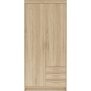 Šatní skříň Šatní skříň ELENA 2D 3S | 89,7 cm | dub sonoma