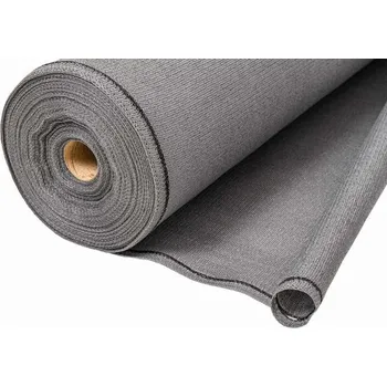 zahradní zástěna KATARO Stínící síť - tkanina na plot tmavě šedá 150g/m² zastínění až 90% 180 cm x 1.8 m