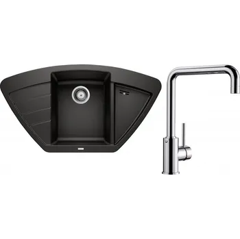 Kuchyňský dřez Set RS Blanco Zia 9 E + Blanco Mili (antracit + chrom)