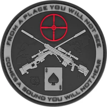 Nášivka Gumová nášivka Jackets to Go Sniper - šedá