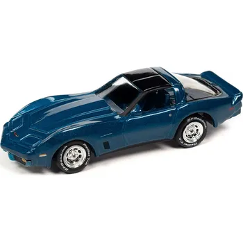autíčko Chevrolet Corvette 1982 1:64 - Johnny Lightning Chevy Corvette - sběratelský model auta 1/64