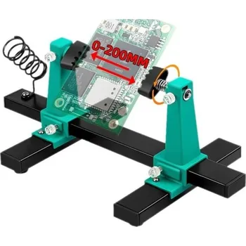 Páječka Držák na plošné spoje 0–200 mm s otočnou základnou a kovovým rámem včetně držáku na páječku
