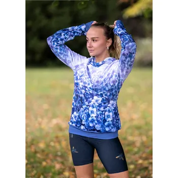 Dámská mikina UTOPY Dámská sportovní mikina Violets fullprint Velikost: S