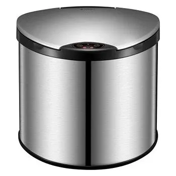 Odpadkový koš Bezdoteku Petit nerezový matný kulatý senzorový 6 l