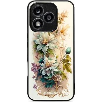 Pouzdro na mobilní telefon Lesklý kryt Mobiwear Glossy - Honor 400 Lite 5G - G014G Krémové květy (Prémiové lesklé pouzdro, obal, kryt Mobiwear Glossy na mobil Honor 400 Lite 5G - G014G Krémové květy, materiál Plast + TPU silikon - krytí po všech stranách, neošoupatelný potisk, tenk