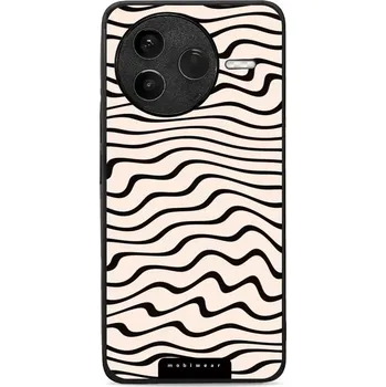 Pouzdro na mobilní telefon Lesklý kryt Mobiwear Glossy - Xiaomi POCO F7 Pro 5G - GA62G Vlnky na béžové (Prémiové lesklé pouzdro, obal, kryt Mobiwear Glossy na mobil Xiaomi POCO F7 Pro 5G - GA62G Vlnky na béžové, materiál Plast + TPU silikon - krytí po všech stranách, neošoupatelný)