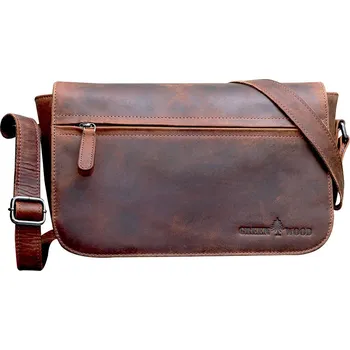 Kabelka Dámská kožená kabelka Greenwood Ema hnědá