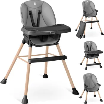 Jídelní židle Nukido Dětská jídelní židle Tilo, šedá | Nukido