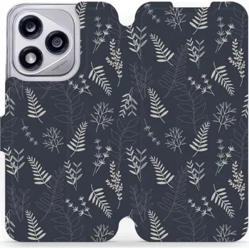 Pouzdro na mobilní telefon Flipové pouzdro Mobiwear - Honor 400 Lite 5G - VP15S Kapradiny (Knížkové flip pouzdro, obal, kryt na mobil Honor 400 Lite 5G - VP15S Kapradiny, materiál Umělá kůže + TPU - ochrana 360°, stojánek, silikonová vanička, magnetické zavírání)