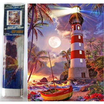 Diamantové malování Norimpex Maják 30 × 40 cm