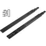 Paradox Ložiskový výsuv s tlumením a bez úchytkovým otevíráním 45 mm VIVO / Černý nikl 350 mm