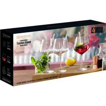 Sklenice NACHTMANN Gin & Tonic set sklenice + slámky 640 ml 4 ks