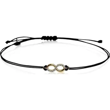 Náramek Couple, Kabbalah náramek, žluté zlato se zirkony, 585-66-5-0005.0Z00.0.00.001.cr