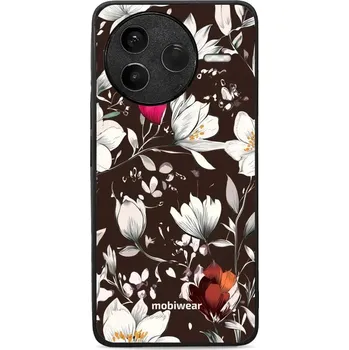 Pouzdro na mobilní telefon Lesklý kryt Mobiwear Glossy - Xiaomi POCO F7 Pro 5G - GP72G Květy na hnědé (Prémiové lesklé pouzdro, obal, kryt Mobiwear Glossy na mobil Xiaomi POCO F7 Pro 5G - GP72G Květy na hnědé, materiál Plast + TPU silikon - krytí po všech stranách, neošoupatelný)